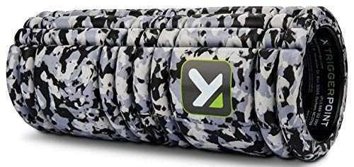 TRIGGERPOINT Performance Therapy Grid Foam Roller for Exercise, Deep Tissue Massage and Muscle Recovery, Original (13-Inch), Grey Camo - Image 1