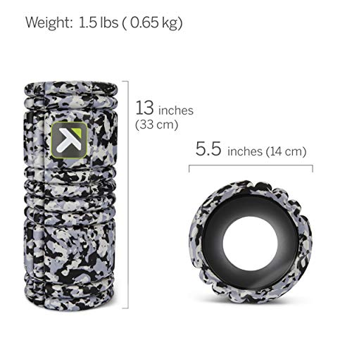 TRIGGERPOINT Performance Therapy Grid Foam Roller for Exercise, Deep Tissue Massage and Muscle Recovery, Original (13-Inch), Grey Camo - Image 2