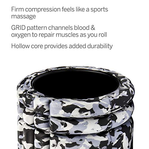 TRIGGERPOINT Performance Therapy Grid Foam Roller for Exercise, Deep Tissue Massage and Muscle Recovery, Original (13-Inch), Grey Camo - Image 4