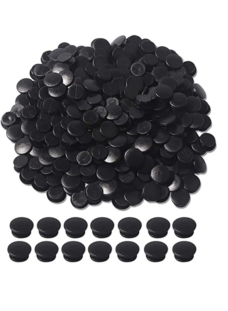 SYOSI 300pcs Black Buckle Plastic Button, Diy Shoes Charms Accessories for Shoe Charm Premium Charm Buttons, Suitable for Back Piece, Shoe Charm for Kids, Wristband charm backs (12mm) - Image 1