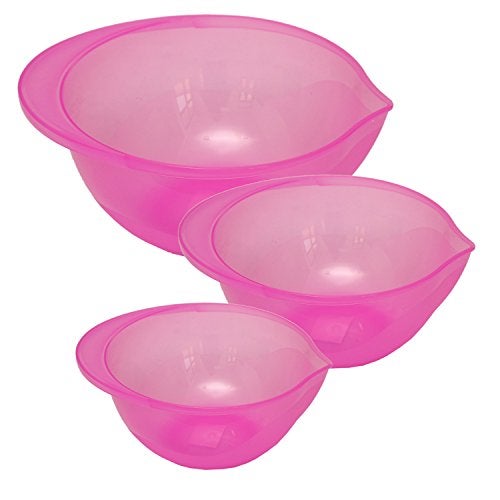 Jaypee plus Plastic Blending Bowl Set of 3, 4 liters, Purple - Image 1
