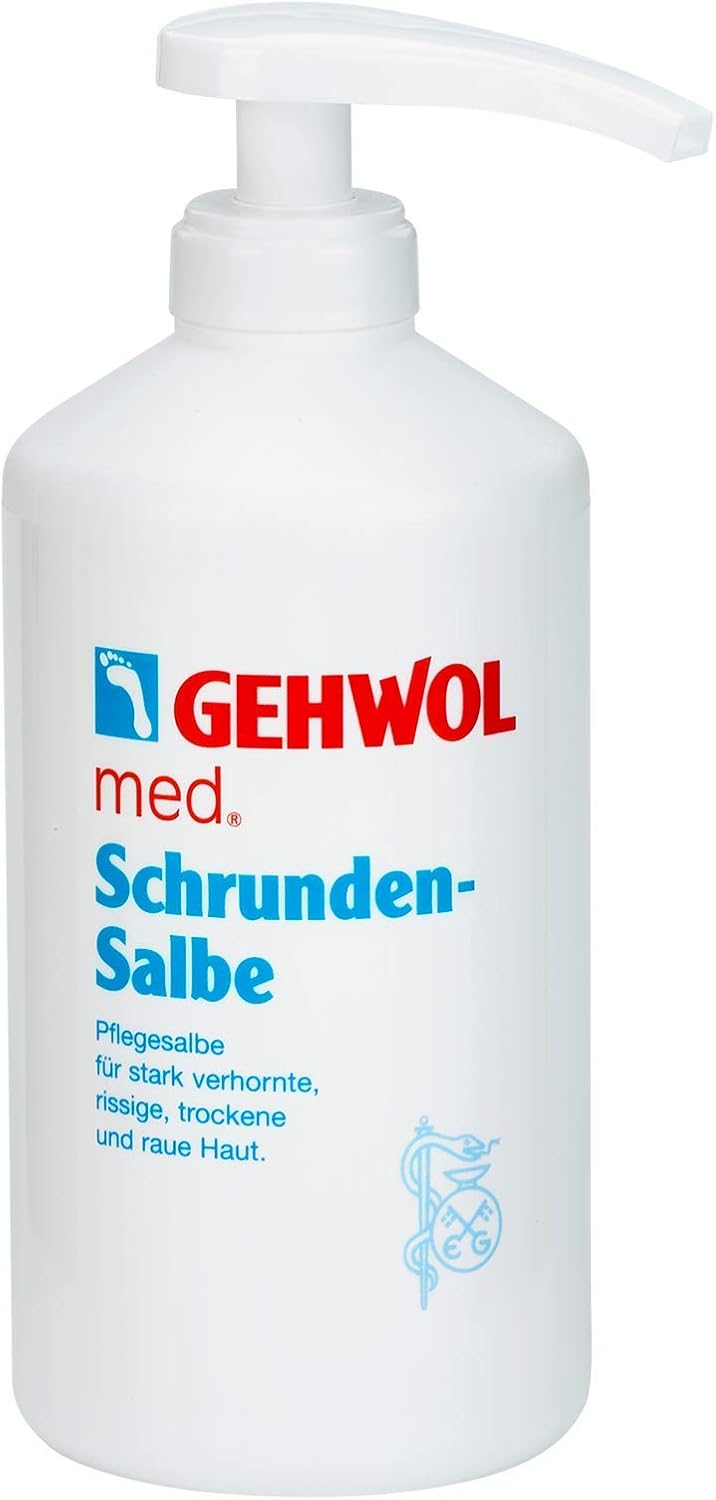Gehwol Med Salve for Cracked Skin 500ml Dispenser Pump Servere Dry or Rough Skin