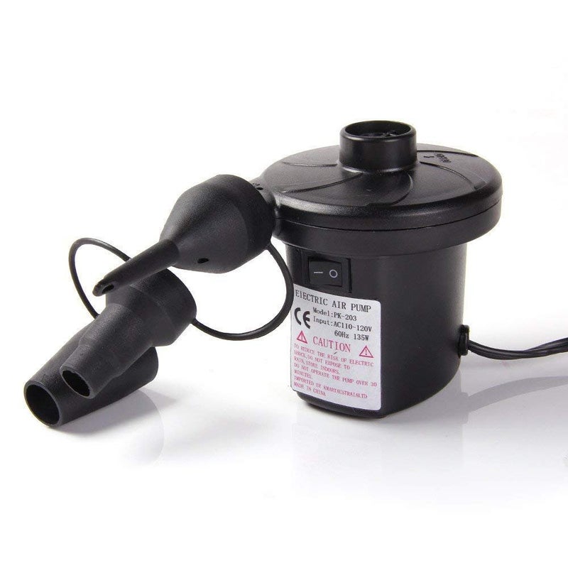 Crownish AC Electric Vacuum Air Pump - Quickly Inflates/Deflates Sofa, Bed, Swimming Pool Tubes, Toys,Air Bags, Mattresses (Multi-Colour) - Image 1