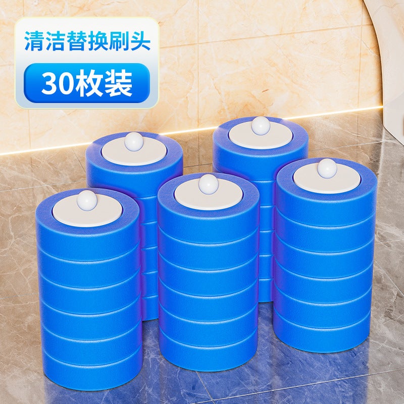 Platinum Disposable Toilet Brush Household No-Dead-Corner Toilet Brush Replacement Head Set Wall-Mounted Bathroom Cleaning  Brush - Image 1