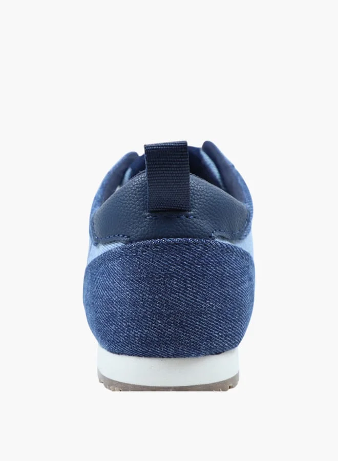 GAP Women's Logo Detail Sneakers with Lace-Up Closure - MIAMI