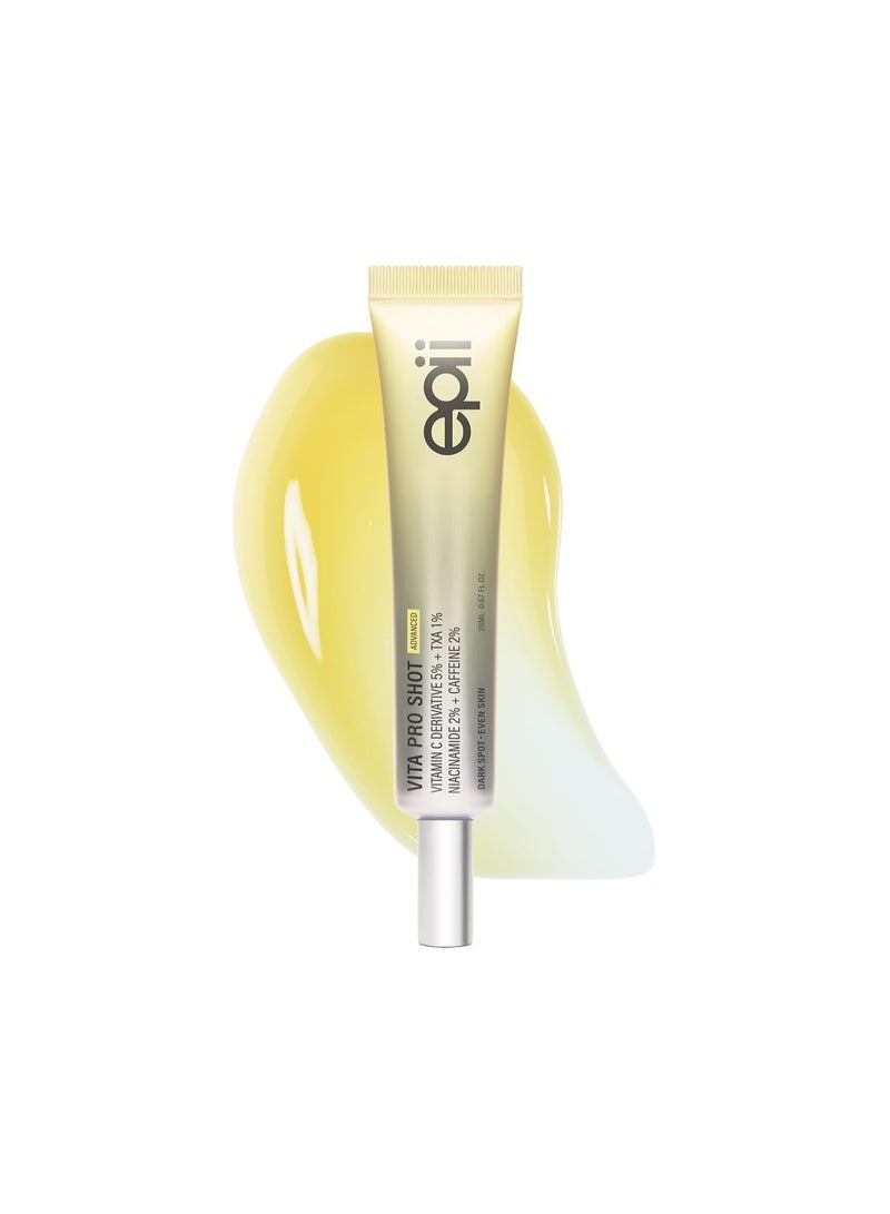 epii Vita Pro Shot Vitamin C Brightening Serum 20ml – Dark Spot & Hyperpigmentation Serum with Tranexamic Acid, Niacinamide & Caffeine | Korean Skincare for Uneven Skin Tone, Dullness & Radiance - Image 1