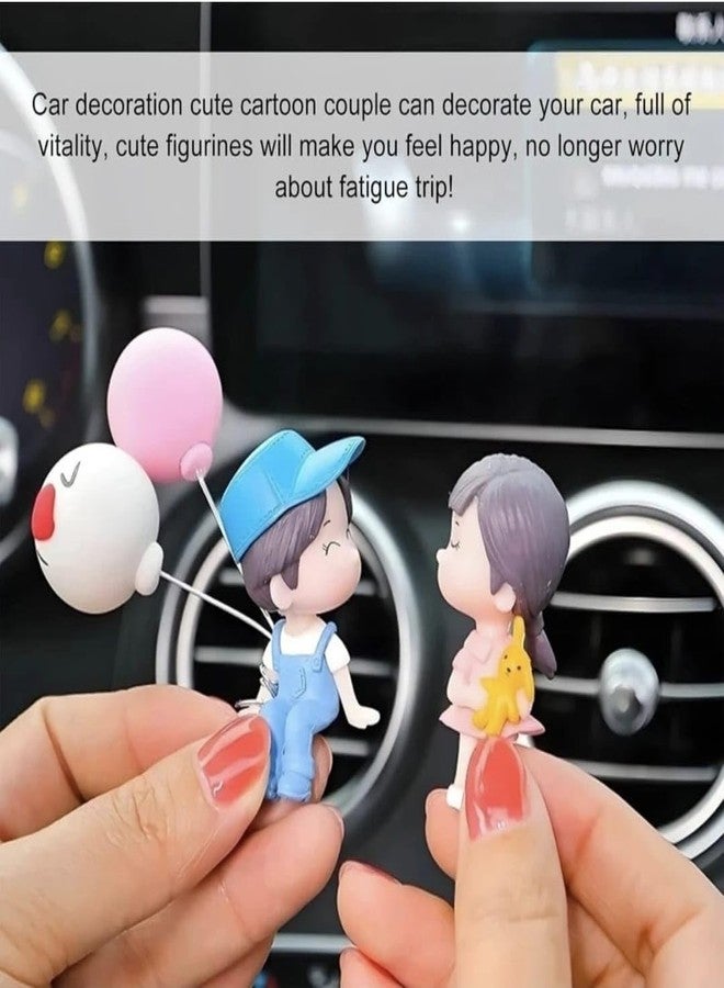 Chocozone Kissing Couple Showpiece Couple Miniatures Valentine Gifts for Girlfriend Boyfriend Wife Husband Valentines him Valentine Day Gifts, Car Dashboard Decor 5 x 4 cm - Image 2