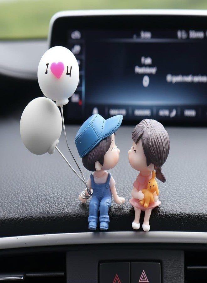 Chocozone Kissing Couple Showpiece Couple Miniatures Valentine Gifts for Girlfriend Boyfriend Wife Husband Valentines him Valentine Day Gifts, Car Dashboard Decor 5 x 4 cm - Image 1