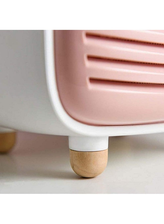 oddpod™ Vintage Radio Tissue Box Holder & Paper Towel Dispenser for Office, Living Room, Bedroom, Night Stand & Desk - Pink - Image 4