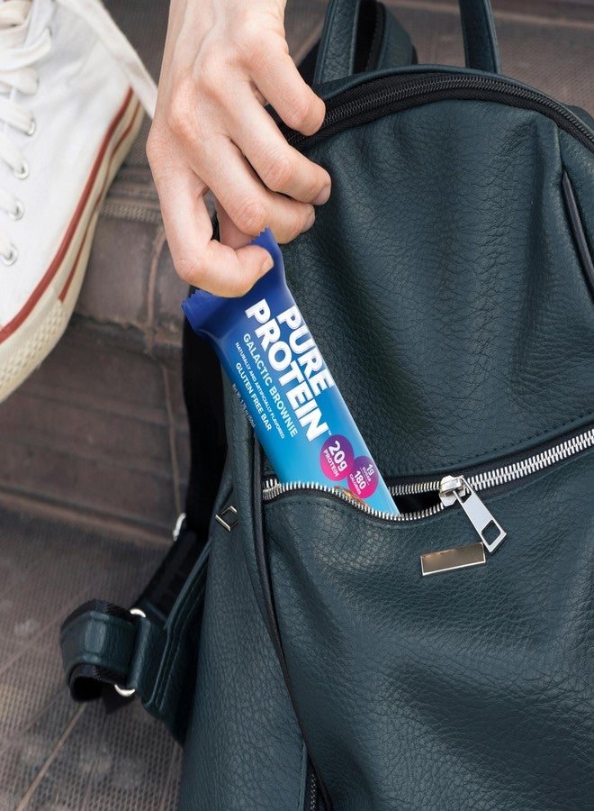 Pure Protein Galactic Brownie Protein Bars – 20g Protein, 3g Sugar, 190 Calories (12 count) Low Sugar* High Protein Snack - Gluten Free - Perfect for a Healthy Snack - Image 5