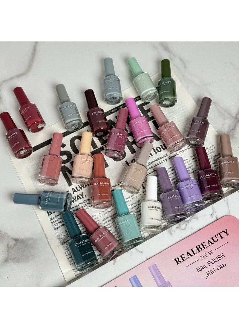 REAL BEAUTY 24-Piece Nail Polish Set Multicolour  - Image 2