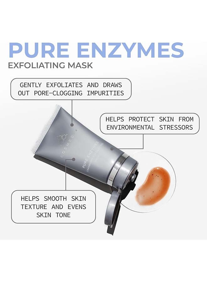 CosMedix Pure Enzymes Cranberry Exfoliating Brightening Face Mask Fruit Enzymes | For Smooth Radiant And Renewed Skin 60g - Image 2
