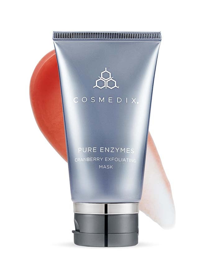 CosMedix Pure Enzymes Cranberry Exfoliating Brightening Face Mask Fruit Enzymes | For Smooth Radiant And Renewed Skin 60g - Image 1