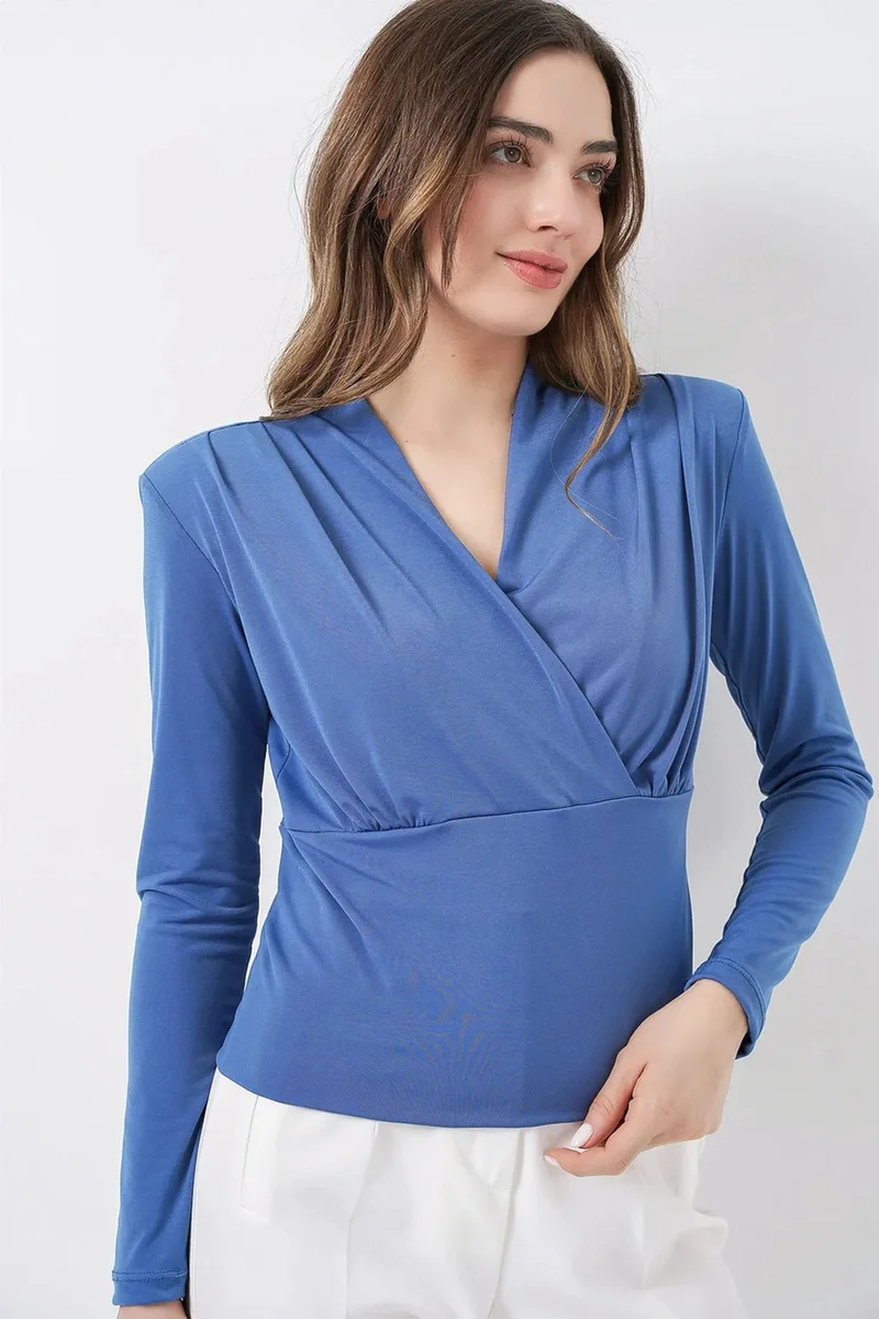 بيغ دارت BDART V-Neck Drape Blouse