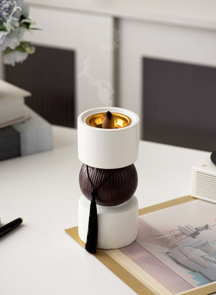 Incense burner Holder, home atmosphere decoration,three layers design,7.8*16.8 cm  - Image 2