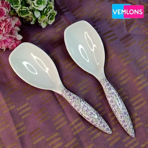 Vemlons Serving Spoon Long Handled Serving Spoon Tableware, Set of 4 Piece Melamine Serving Spoons - Image 5