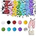 PIGORY 400Pcs Metal Snaps for Fabric 10 Colors Solid Sewing Snaps for Sewing 95mm Snap Button Kits for DIY Crafting ClothingNot Pliers - Image 2