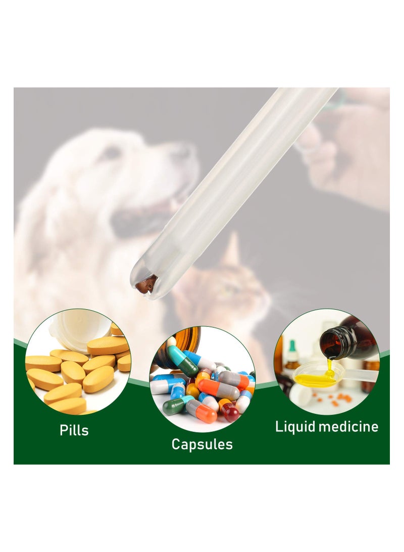 KASTWAVE Pet Piller 2 Pieces Plastic Pet Pill Poppers Handy Durable Pet Pill Dispenser Medical Tablets Feeding Tool for Dogs and Large Cats  - Image 3