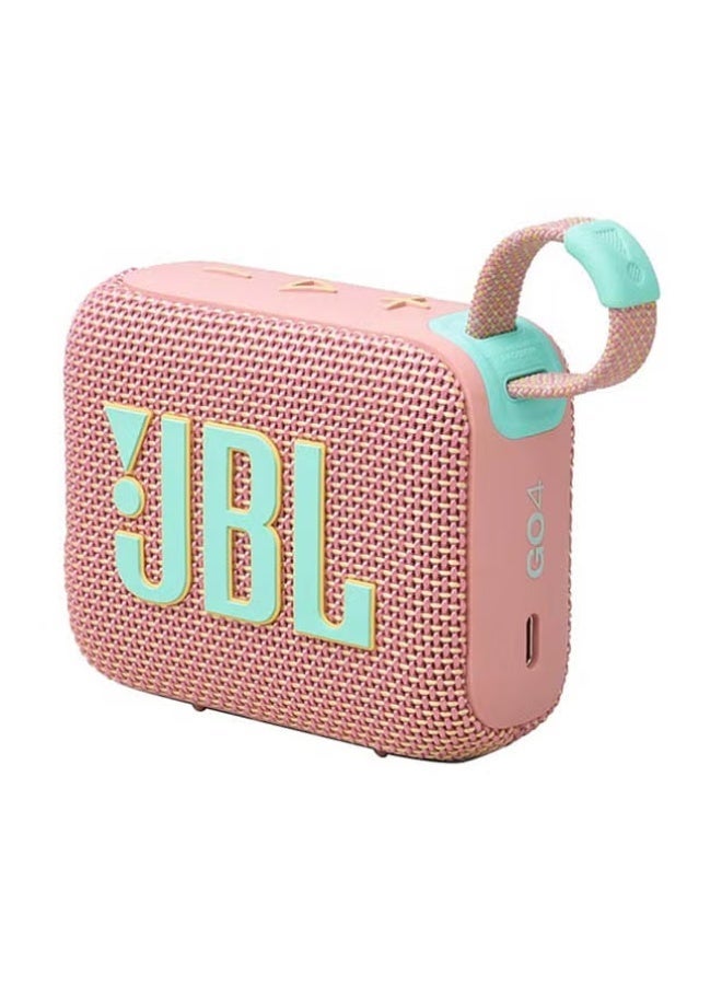 JBL Go4-Portable Waterproof and Dustproof Wireless Bluetooth Speaker, Big Pro Sound with Punchy bass,Built-in long-lasting battery, Made in Part with Recycled Materials Pink - Image 1