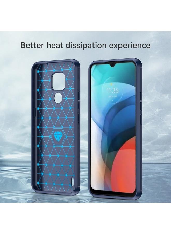 erorex Case For Lenovo K12 / Motorola Moto E7 Brushed Texture Carbon Fiber TPU Phone Case - Image 2