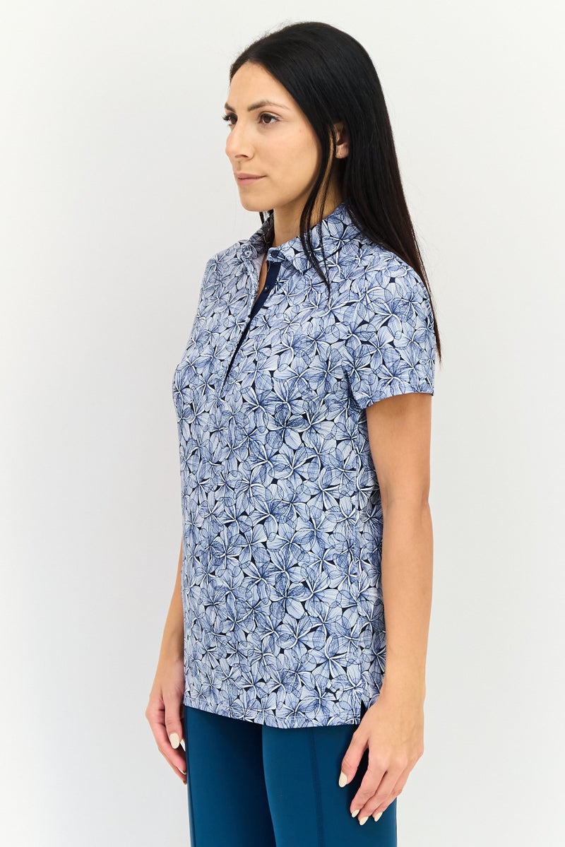 PUMA Women Sportswear Fit Short Sleeve Outdoor Polo Shirt, Multicolor - Image 3