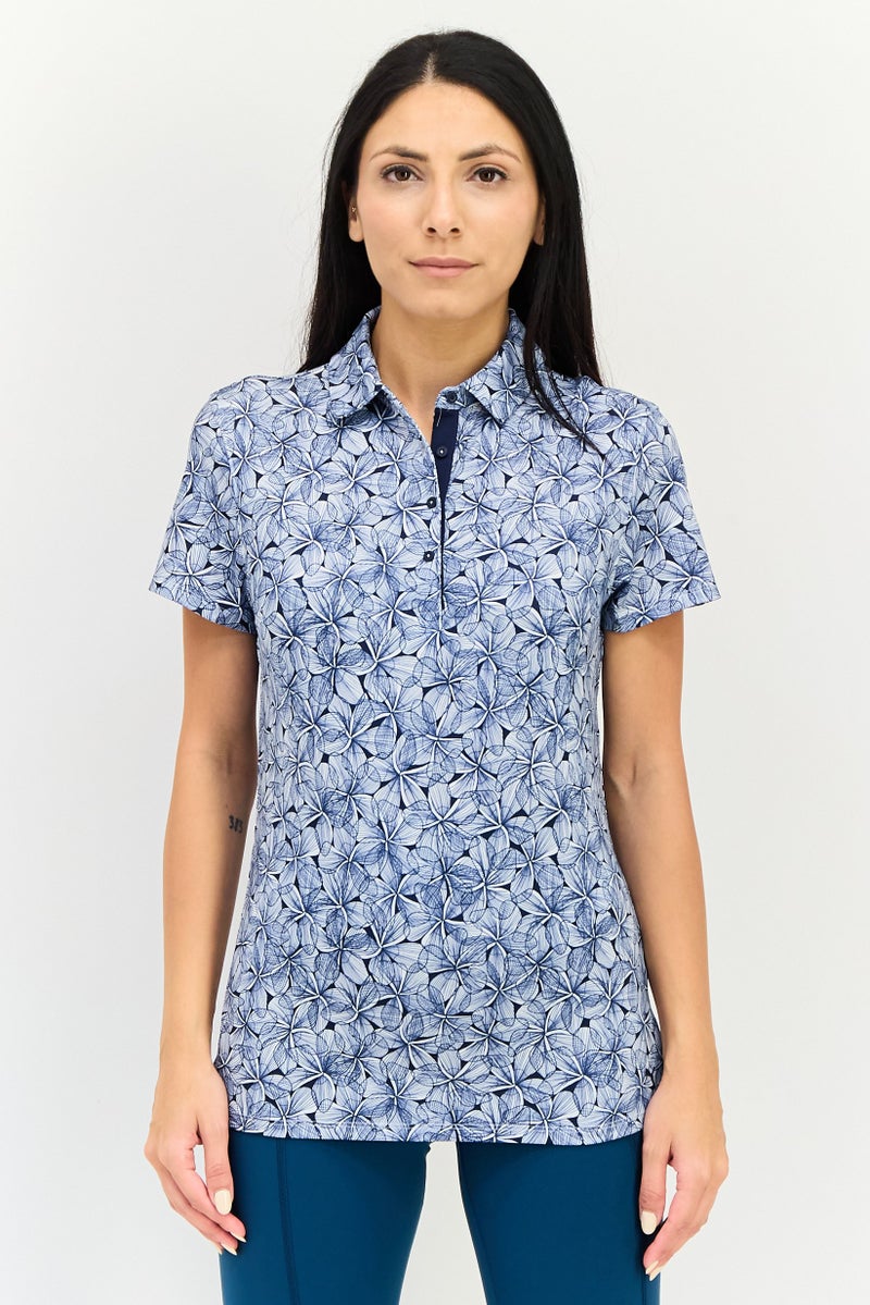 PUMA Women Sportswear Fit Short Sleeve Outdoor Polo Shirt, Multicolor - Image 1