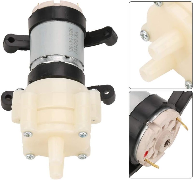 klarako Diaphragm Pump，DC 12V Mini Electric Diaphragm Water Suction Pump for Tea Machine Fish Tank - Image 1