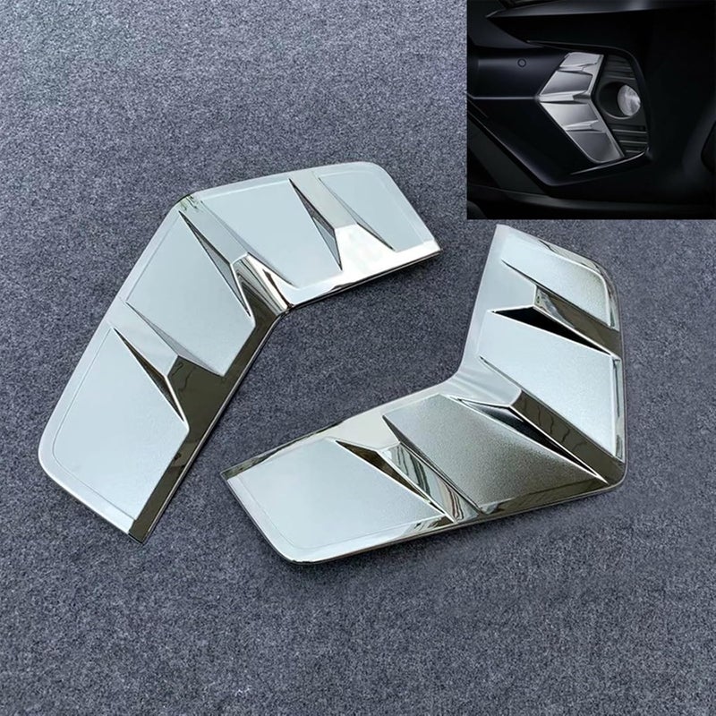QASULER Chromium Fog Light Lamp Cover for Toyota RAV4 2019-2020 - Image 3