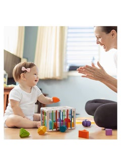 Y&D Multi Sensory Shape, DMG Baby Sorter Toy, Activity Cube Bins, Montessori Educational Learning Fine Motor Skills Toys, Toys 6-12-18 Months Boys Girls Gifts  - Image 5