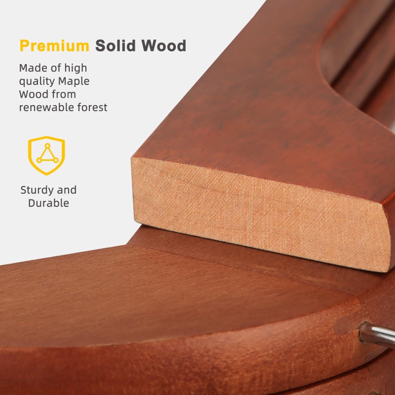 TOPIA HANGER Wooden Hangers 30 Pack, Wood Clothes Hangers, Durable Coat Hanger with 360-Degree Rotatable Hook, Non-Slip Pants Bar and Shoulder Notches for Camisole Tops (Walnut) - CT34WA30 - Image 4