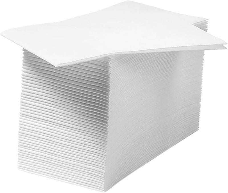 Thick White Disposable Napkins 100pcs 40x30cm Paper Guest Towels Decorative Hand Tissue for Party Wedding Bathroom Dinner Serviettes - Image 1