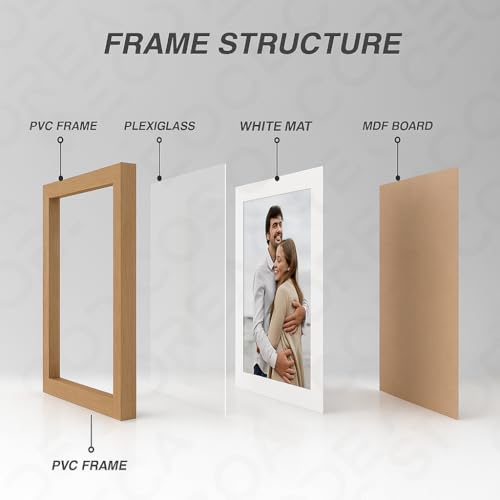 Stuthi Arts Photo Frame Set of 11 Picture Frames for Wall Hanging (8x10-1,5x7-4,4x6-6) | Photo Collage Wood Wall Mount Gift For Best Friend Boy & Girl | Customized Wall Hanging Photo Frame, | Picture Frame For Gift | (Beige) - Image 5