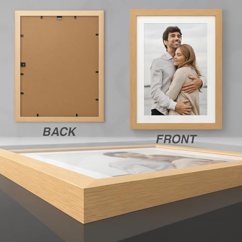 Stuthi Arts Photo Frame Set of 11 Picture Frames for Wall Hanging (8x10-1,5x7-4,4x6-6) | Photo Collage Wood Wall Mount Gift For Best Friend Boy & Girl | Customized Wall Hanging Photo Frame, | Picture Frame For Gift | (Beige) - Image 4