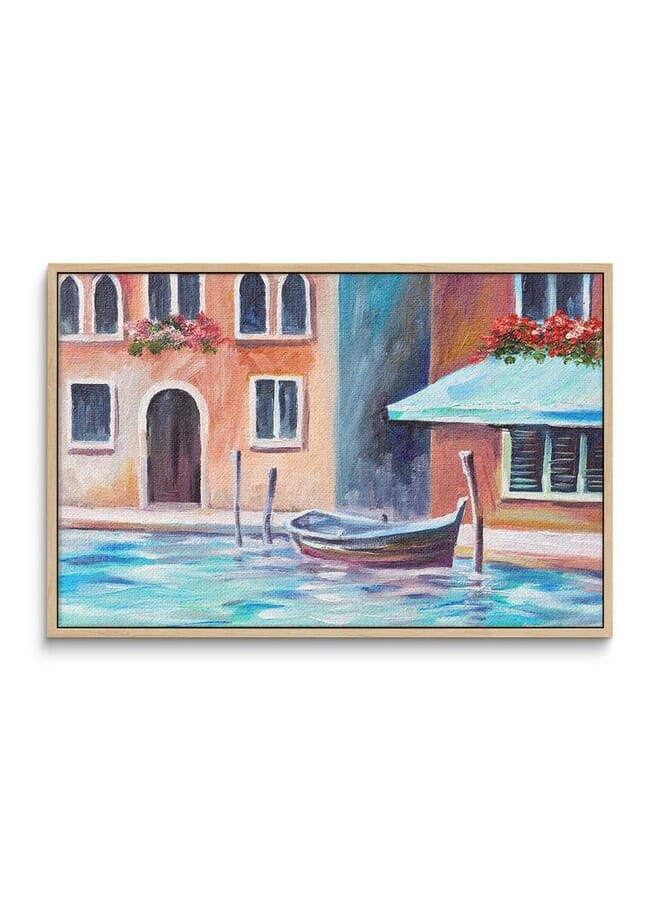 Home Gallery Abstract Framed Portrait Of Beautiful Summer Day In Italy Wall Art - Image 3