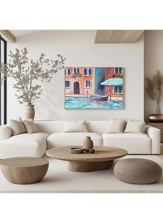 Home Gallery Abstract Framed Portrait Of Beautiful Summer Day In Italy Wall Art - Image 2