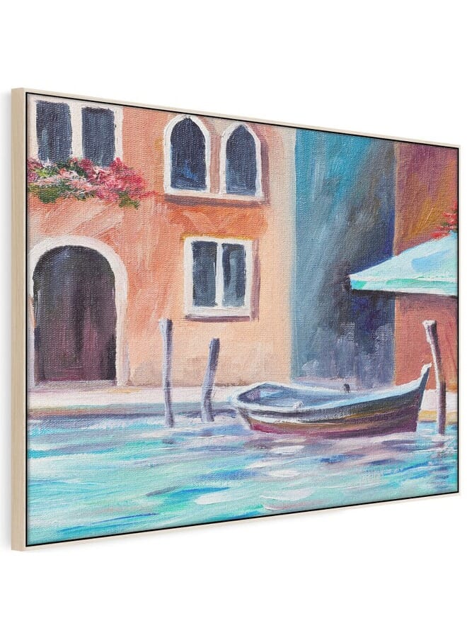 Home Gallery Abstract Framed Portrait Of Beautiful Summer Day In Italy Wall Art - Image 5