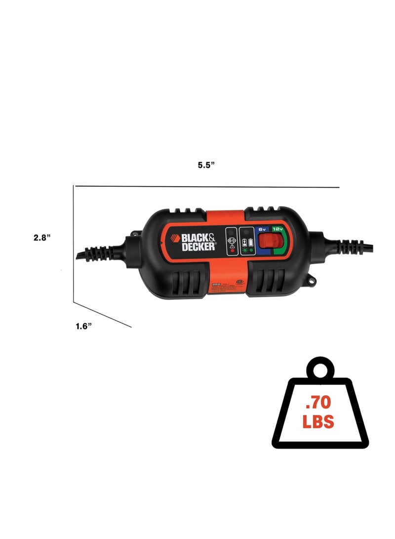 BLACK+DECKER Renewed - 6V and 12V Battery Charger/Maintainer (BM3B) - Image 2
