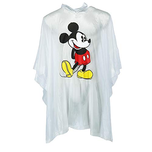Jerry Leigh Disney Classic Mickey Mouse Rain Poncho, Clear (Adult) - Image 4