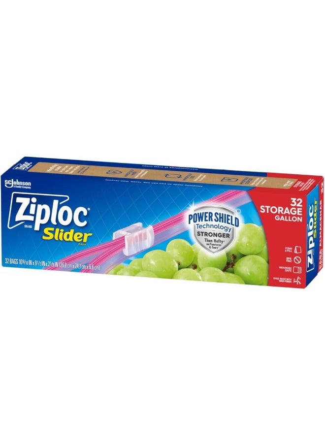 Ziploc Ziploc Gallon Food Storage Slider Bags, Power Shield Technology for More Durability  - Image 1