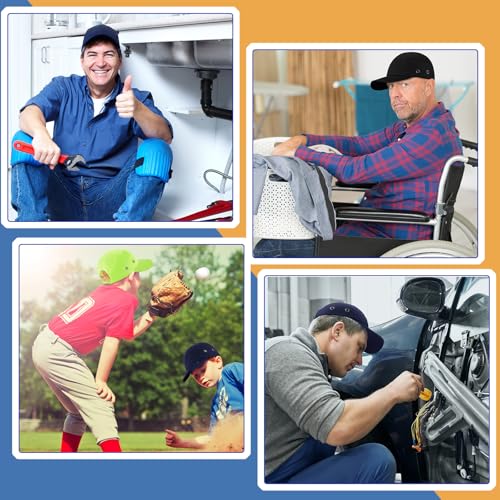 Henoyso 3 Pcs Bump Cap Baseball Hat Style Hard Hat Helmet Safety Cap Breathable Lightweight Safety Hat for Men Women, Comfortable Head Protection Cap, 3 Colors - Image 5