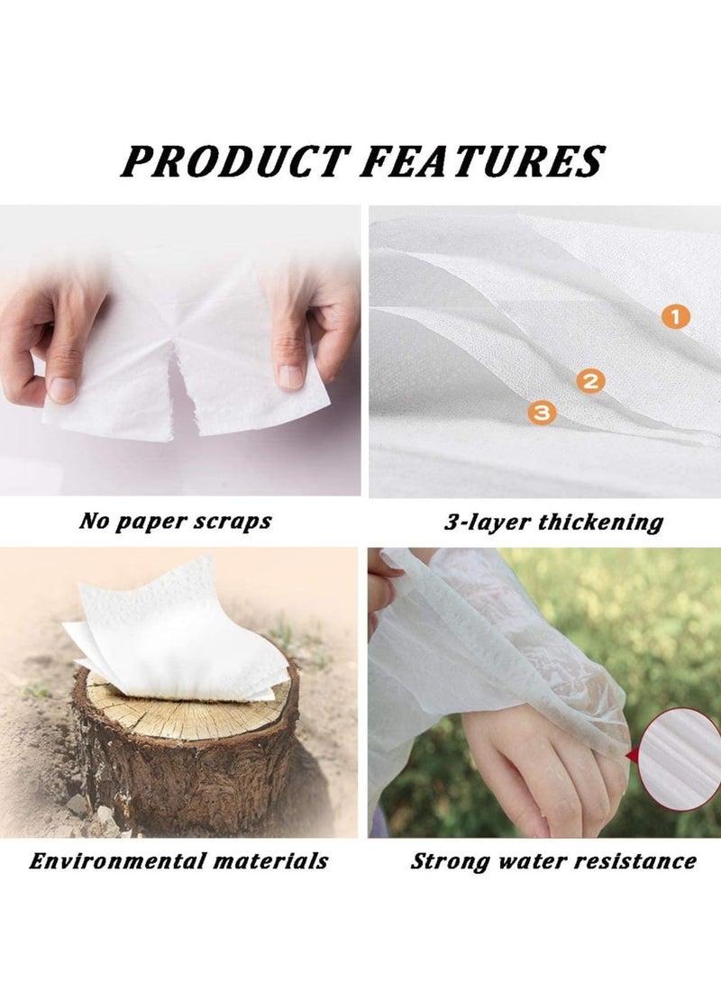 Generic Facial Tissue, Car Tissue Refill Pack Disposable 2-Ply Soft Facial Tissue, Portable Facial Tissue Suitable for Car Wallet Travel Home 20 Packs, 100 Pulls/Pack  - Image 2