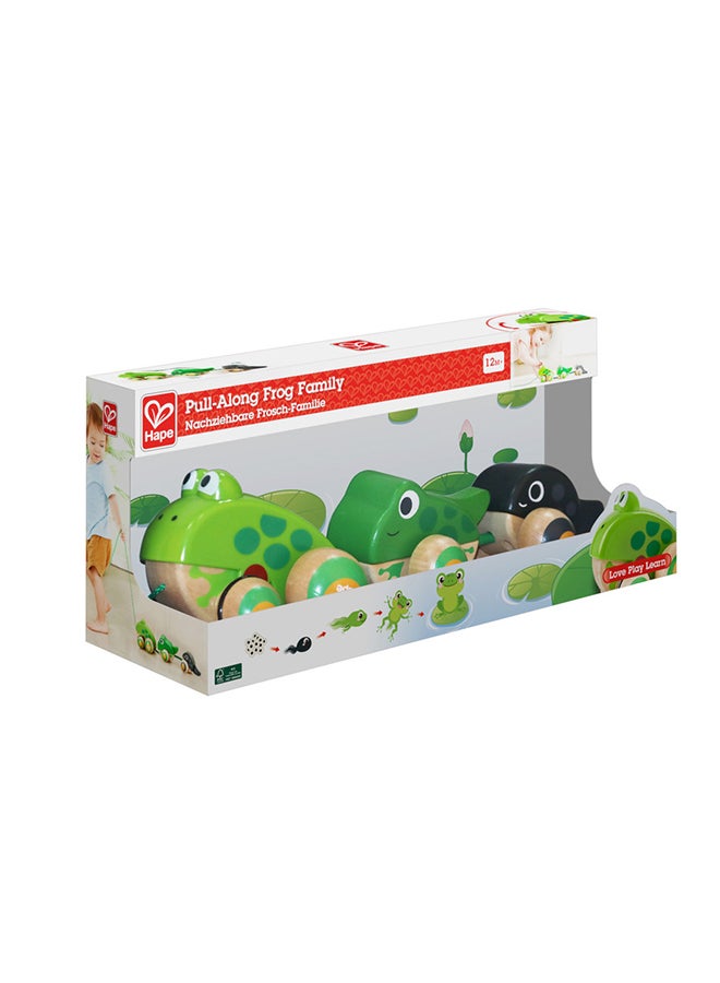 Hape Wooden Frog Themed Push And Pull-Along Toy - Image 1
