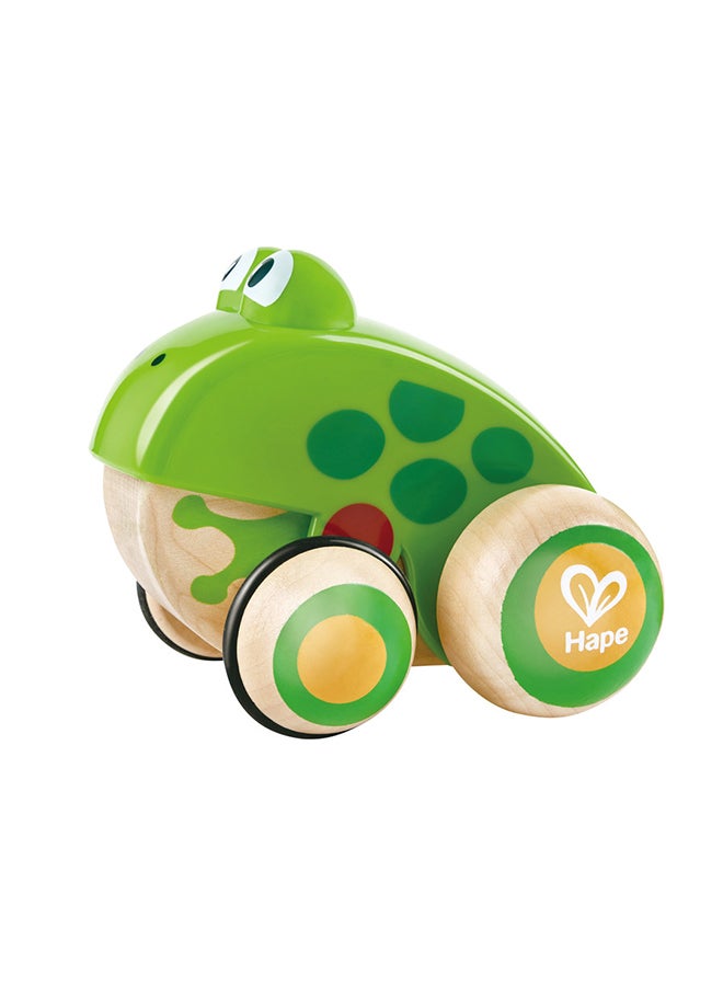 Hape Wooden Frog Themed Push And Pull-Along Toy - Image 4