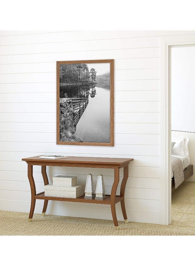 MCS Museum Poster Frame 24x36 Medium Oak Vertical  Horizontal Wall Hanging Large Picture Frame for Photos Posters  Art Prints 1Pack - Image 2