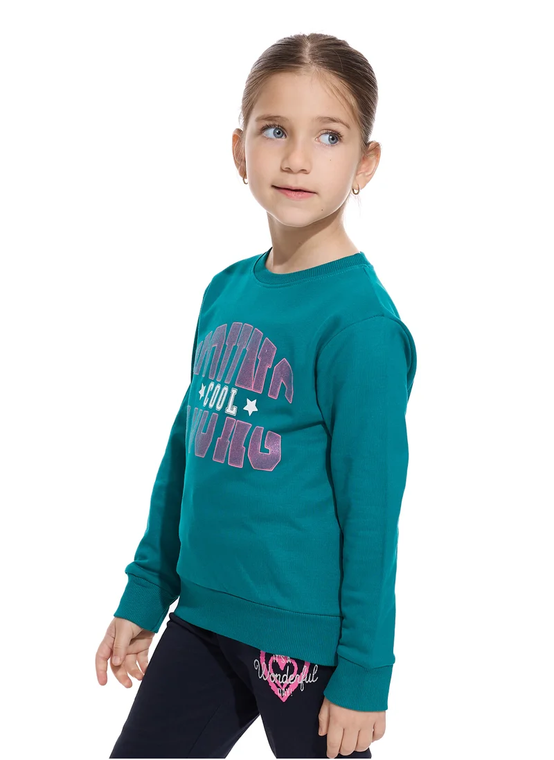 victor and jane Glitter Printed Sweatshirt