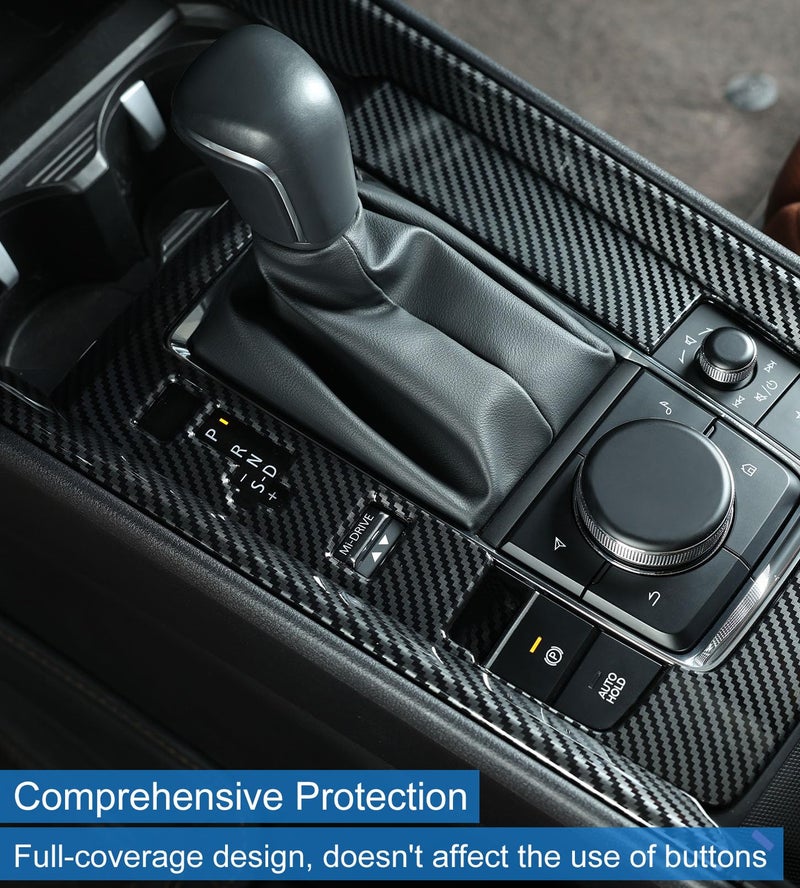 Birbenben Center Console Cover for Mazda CX50 2026 2025 2024 2023, Not for CX 50 Hybrid, 3PCS Carbon Fiber Gear Shift Panel Box Covers Trim Protection, Console Frame for CX-50 Car Interior Accessories - Image 4