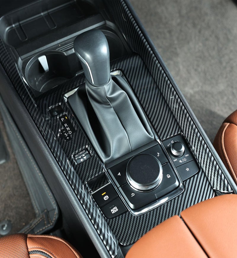 Birbenben Center Console Cover for Mazda CX50 2026 2025 2024 2023, Not for CX 50 Hybrid, 3PCS Carbon Fiber Gear Shift Panel Box Covers Trim Protection, Console Frame for CX-50 Car Interior Accessories - Image 1