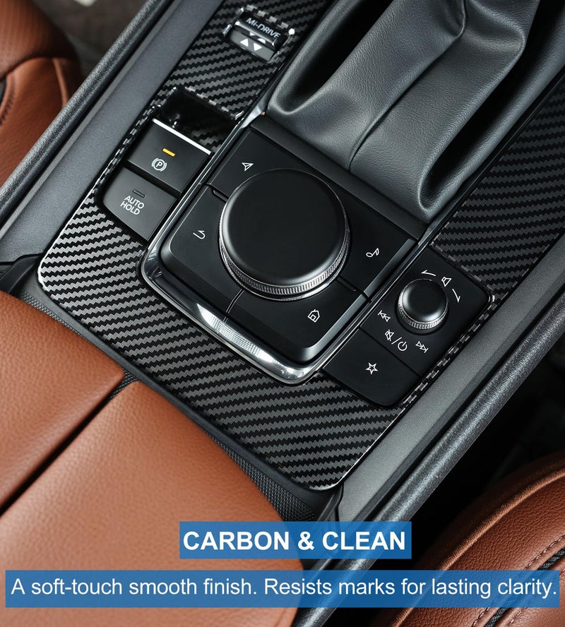Birbenben Center Console Cover for Mazda CX50 2026 2025 2024 2023, Not for CX 50 Hybrid, 3PCS Carbon Fiber Gear Shift Panel Box Covers Trim Protection, Console Frame for CX-50 Car Interior Accessories - Image 5
