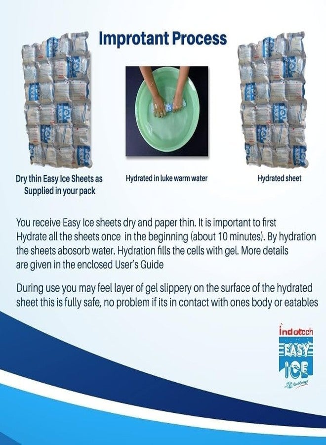 Easy Ice Reusable Ice Pack Soft Flexible Use Freezer Cold for Injuries Pain Relief,Tired Eyes,First Aid, Reduce Swelling or Soreness And Kitchen Use Also - Image 2