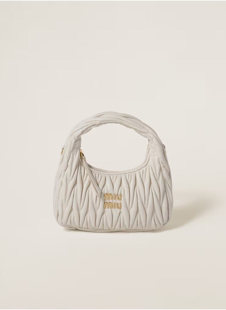MIU - MIU Wander nappa leather hobo Shoulder Bag - Image 1